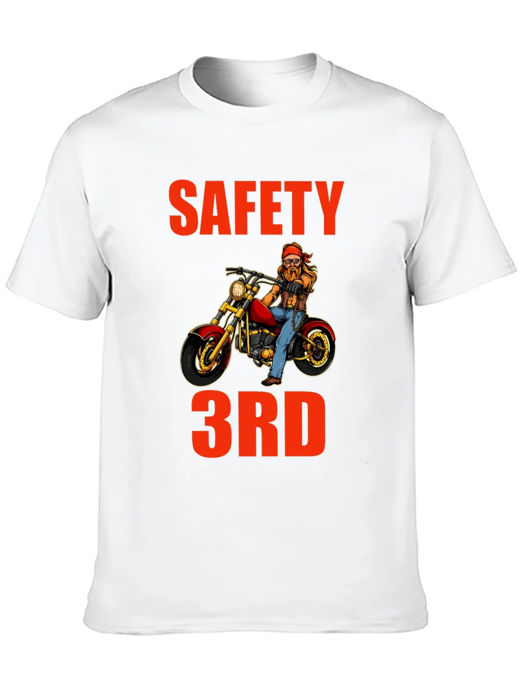 Safety 3rd Motorcycle T-Shirt - Funny Biker Tee product image 8