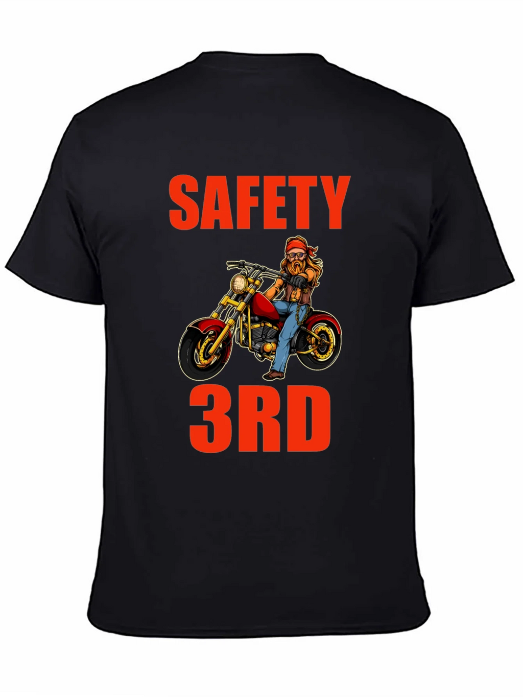 Safety 3rd Motorcycle T-Shirt - Funny Biker Tee product image 3