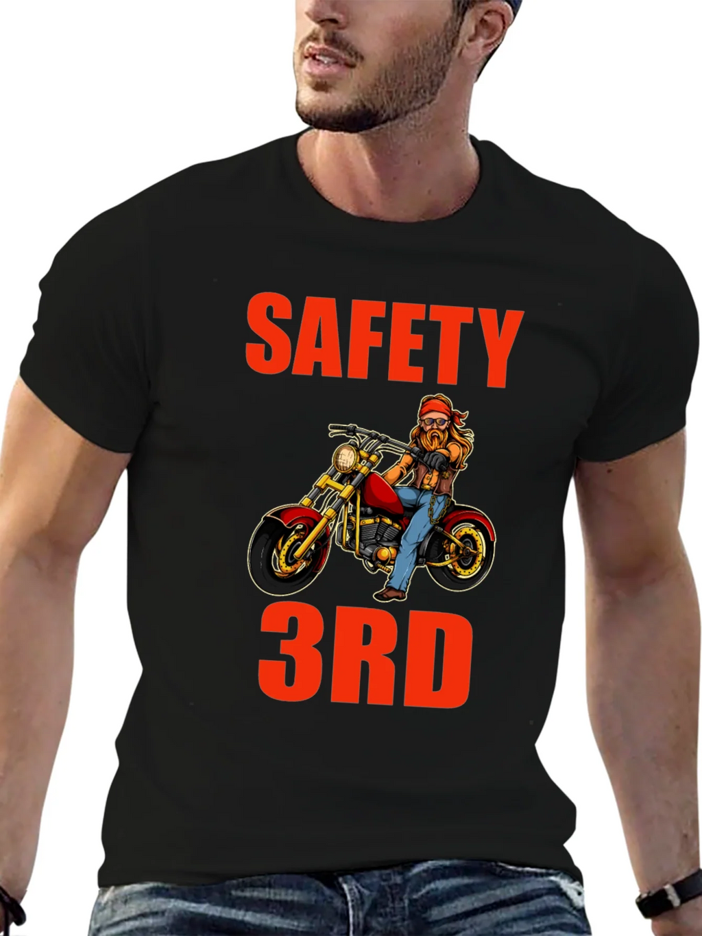 Safety 3rd Motorcycle T-Shirt - Funny Biker Tee product image 5