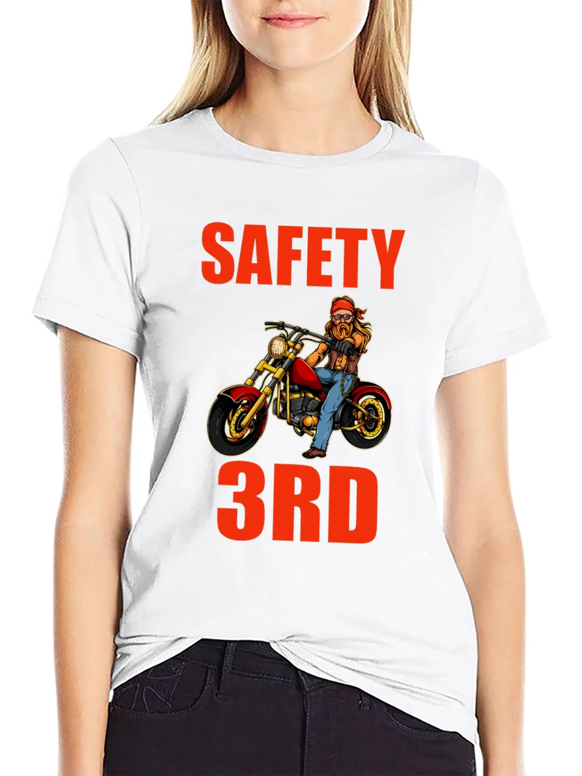 Safety 3rd Motorcycle T-Shirt - Funny Biker Tee product image 7