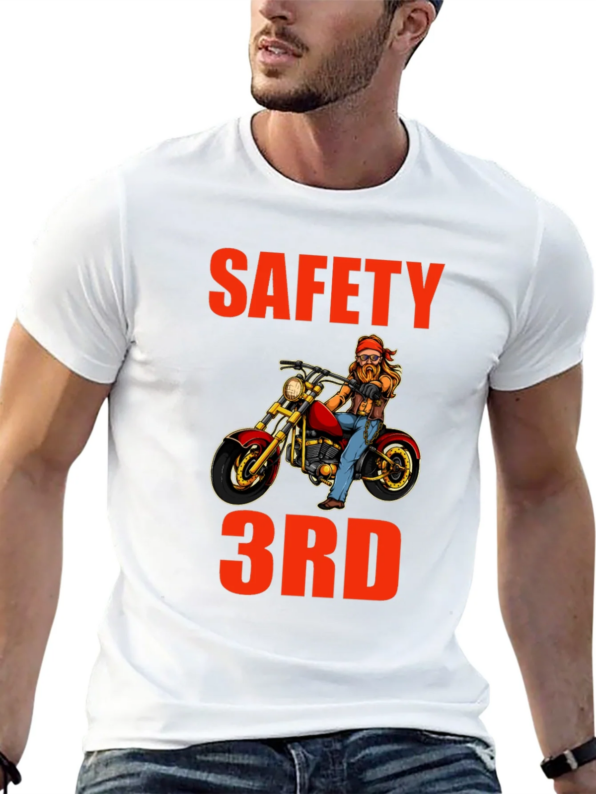 Safety 3rd Motorcycle T-Shirt - Funny Biker Tee product image 11