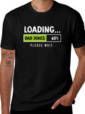 Dad Jokes Loading Funny Graphic T-Shirt product image 1