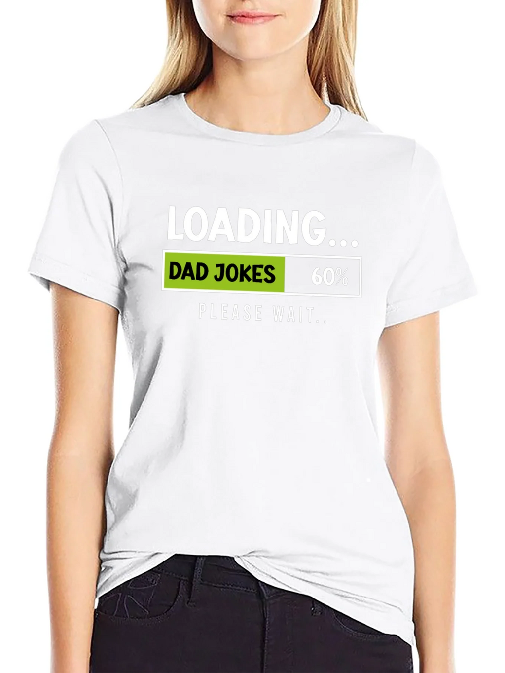 Dad Jokes Loading Funny Graphic T-Shirt product image 8