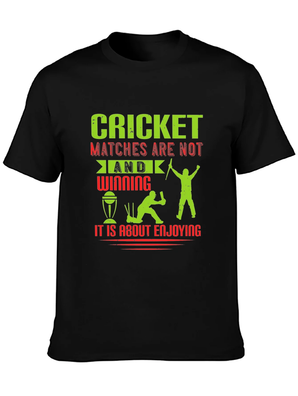 Cricket Matches Enjoying T-Shirt product image 3