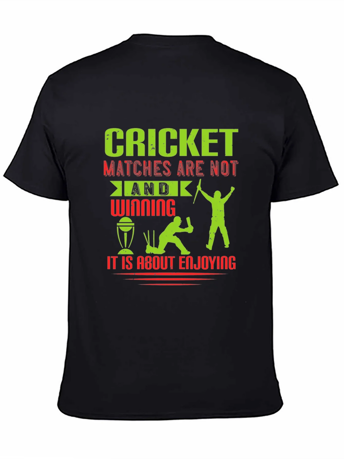 Cricket Matches Enjoying T-Shirt product image 4