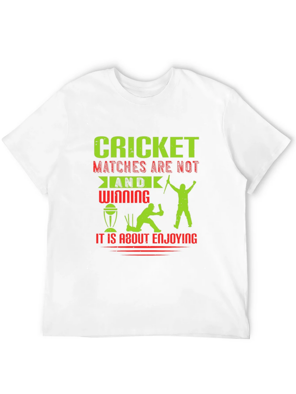Cricket Matches Enjoying T-Shirt product image 10
