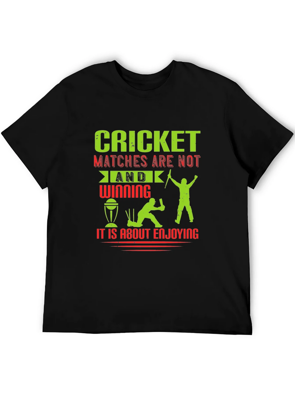Cricket Matches Enjoying T-Shirt product image 5