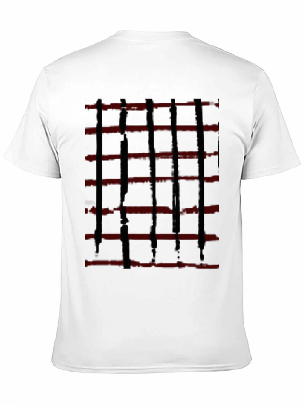 Abstract Red and Black Striped Graphic Tee product image 6