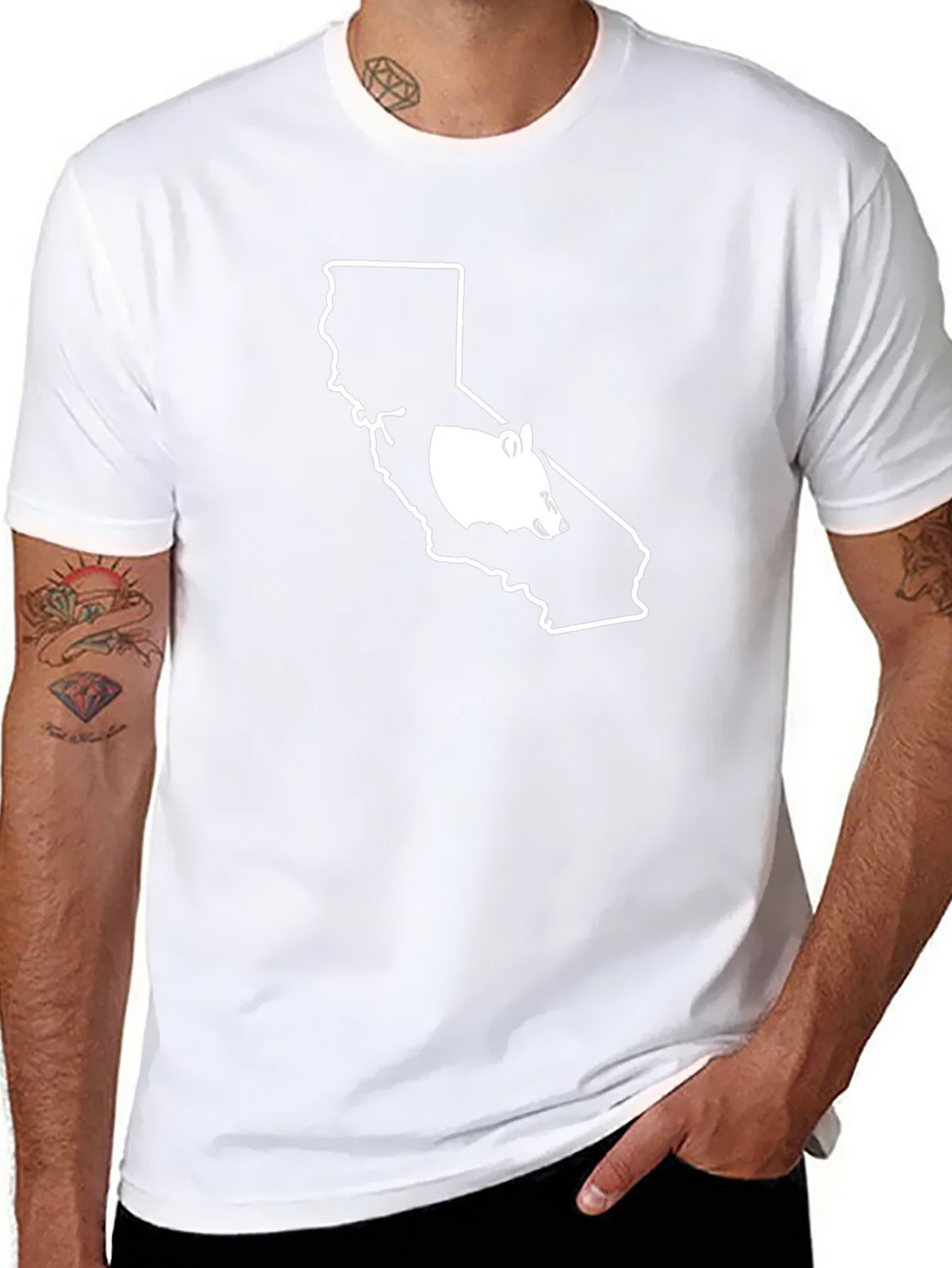 California Bear Graphic Tee - Black product image 7
