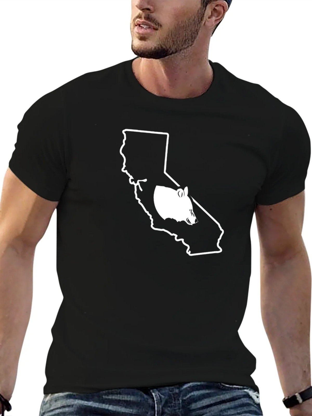 California Bear Graphic Tee - Black product image 6