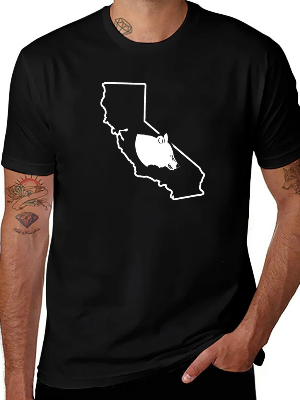California Bear Graphic Tee - Black product image 1