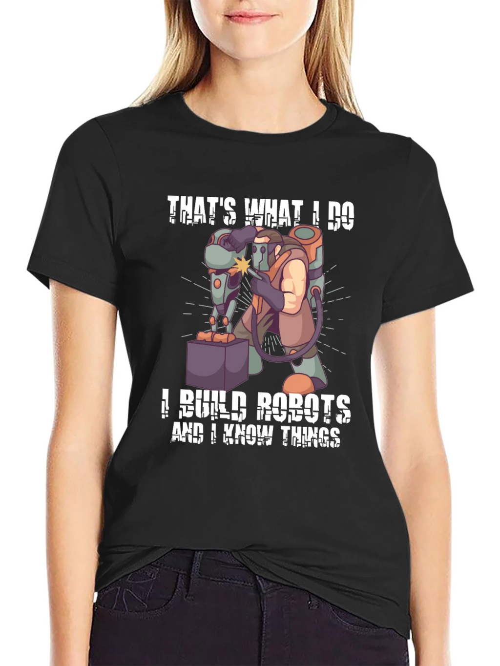 Thats What I Do I Build Robots T-Shirt product image 2