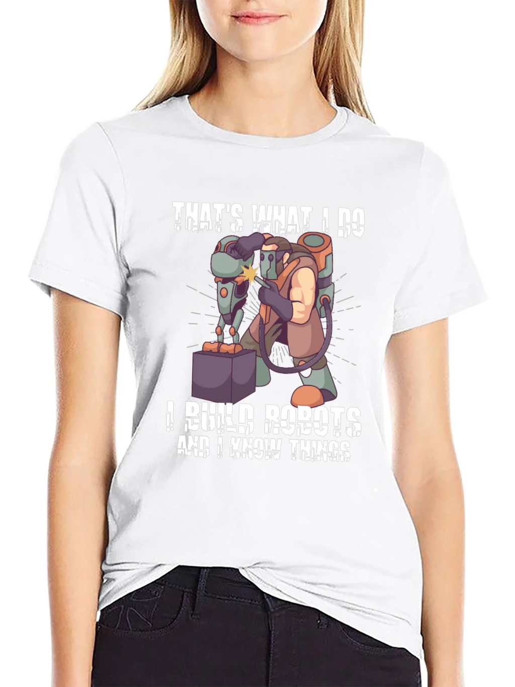 Thats What I Do I Build Robots T-Shirt product image 8