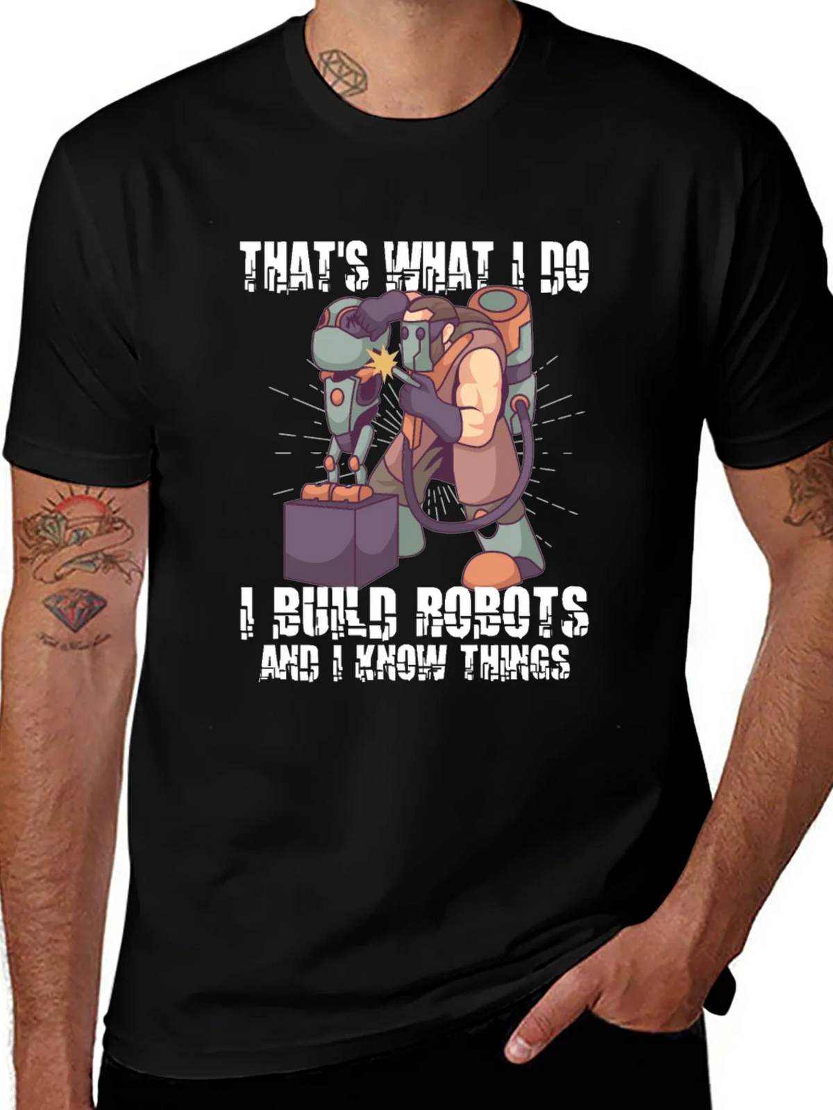Thats What I Do I Build Robots T-Shirt product image 1