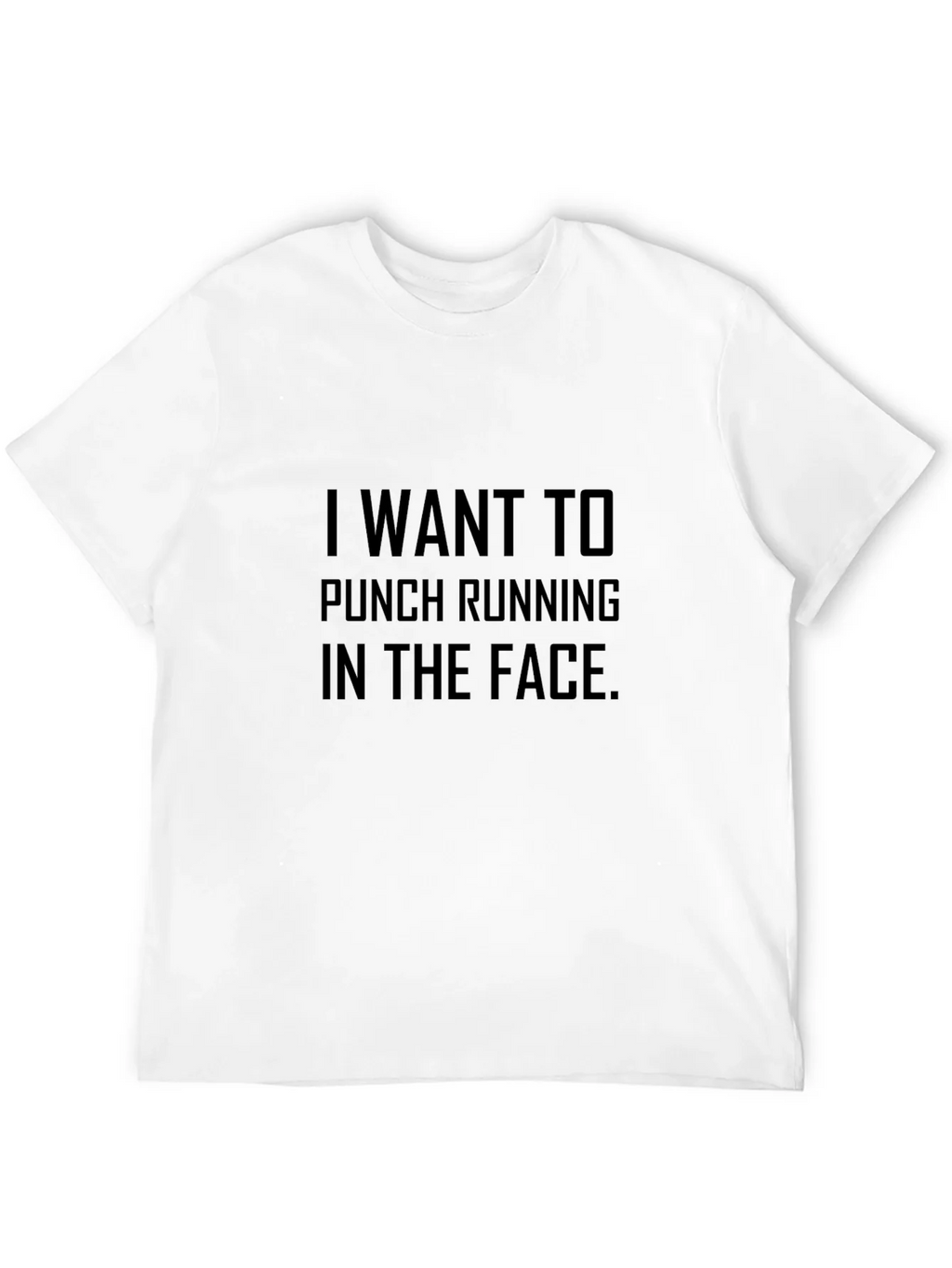 Funny I Want To Punch Running In The Face Black T-Shirt product image 9