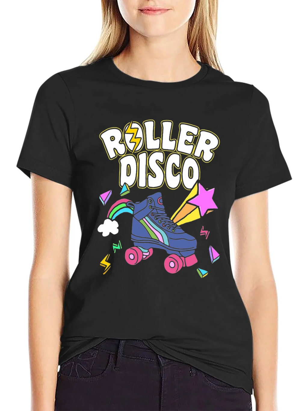 Retro Roller Disco Graphic T-Shirt product image 1