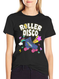 Retro Roller Disco Graphic T-Shirt product image 1
