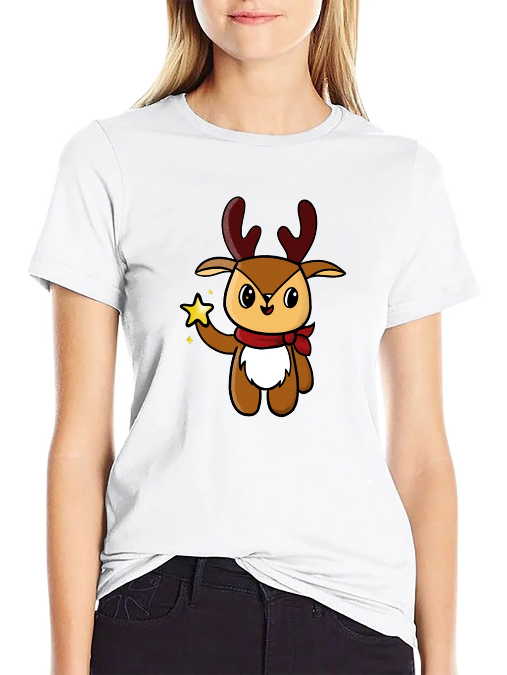 Cute Reindeer Graphic Tee - Holiday Style product image 5