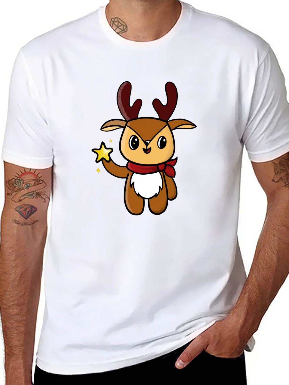 Cute Reindeer Graphic Tee - Holiday Style product image 4