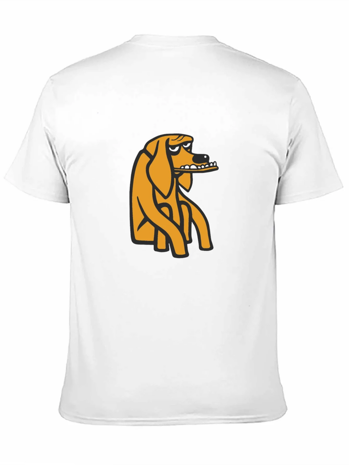 Black T-Shirt with Cartoon Dog Graphic product image 10