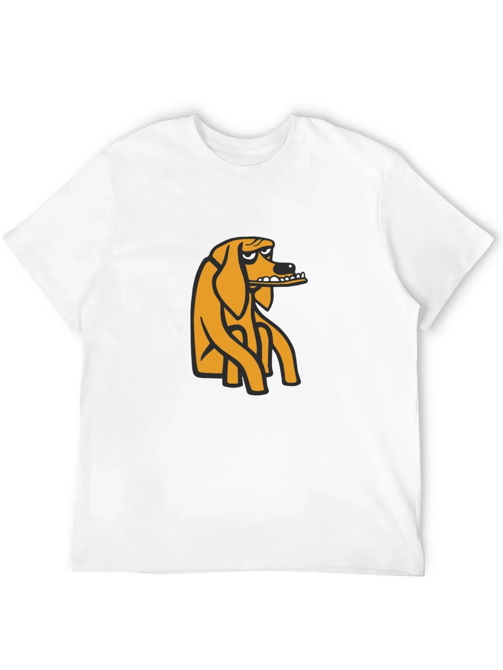 Black T-Shirt with Cartoon Dog Graphic product image 11