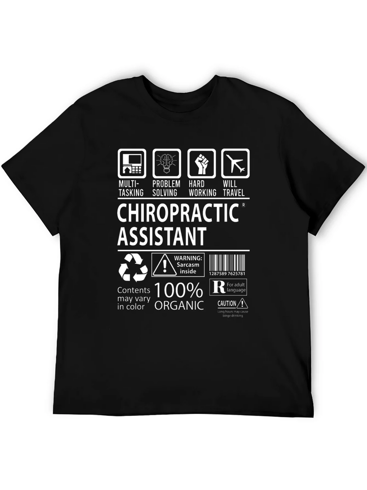 Chiropractic Assistant T-Shirt - 100% Organic product image 5