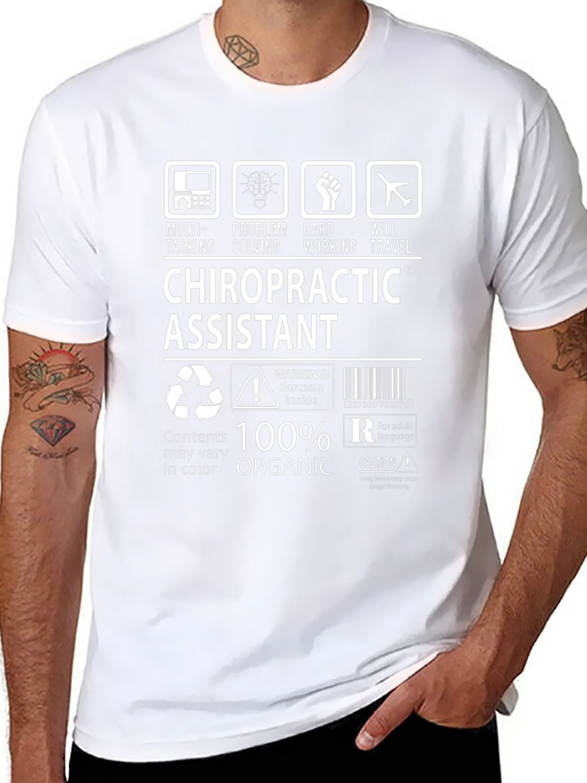 Chiropractic Assistant T-Shirt - 100% Organic product image 7