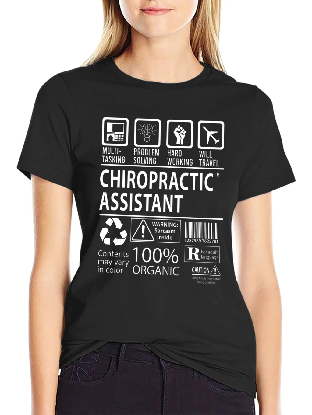 Chiropractic Assistant T-Shirt - 100% Organic product image 2