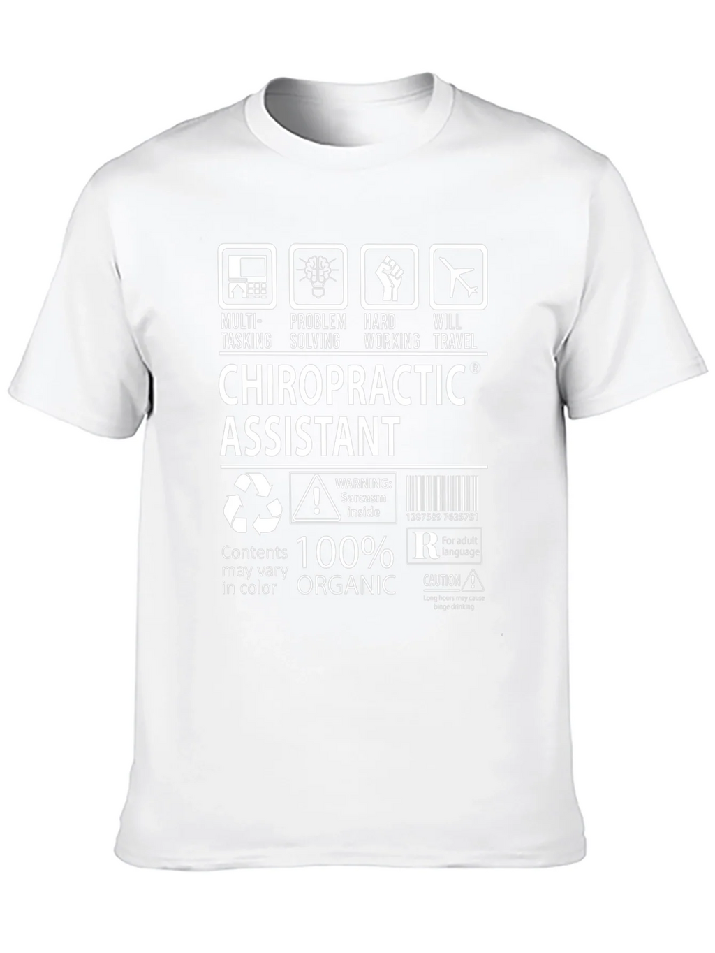 Chiropractic Assistant T-Shirt - 100% Organic product image 9