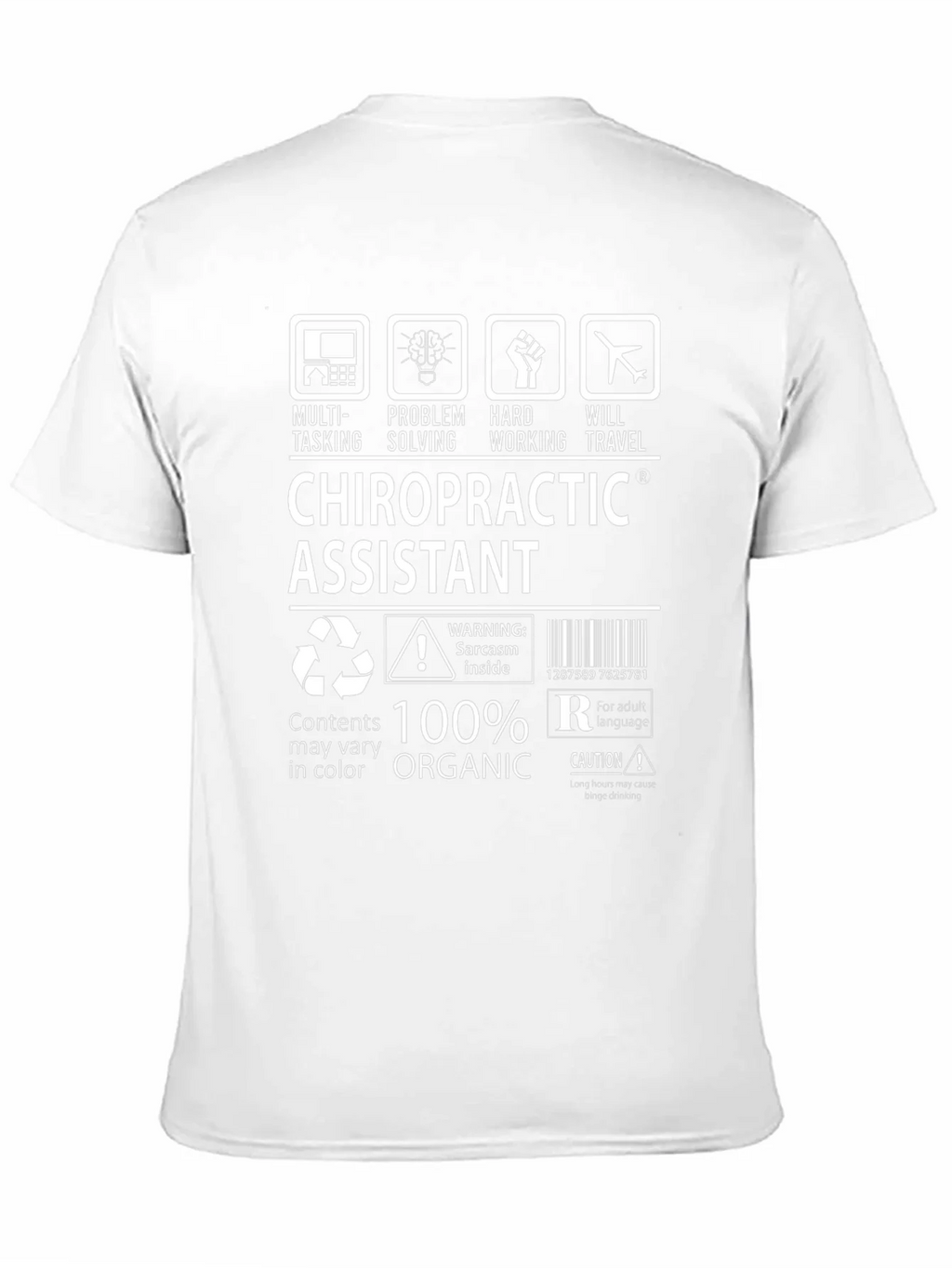 Chiropractic Assistant T-Shirt - 100% Organic product image 10