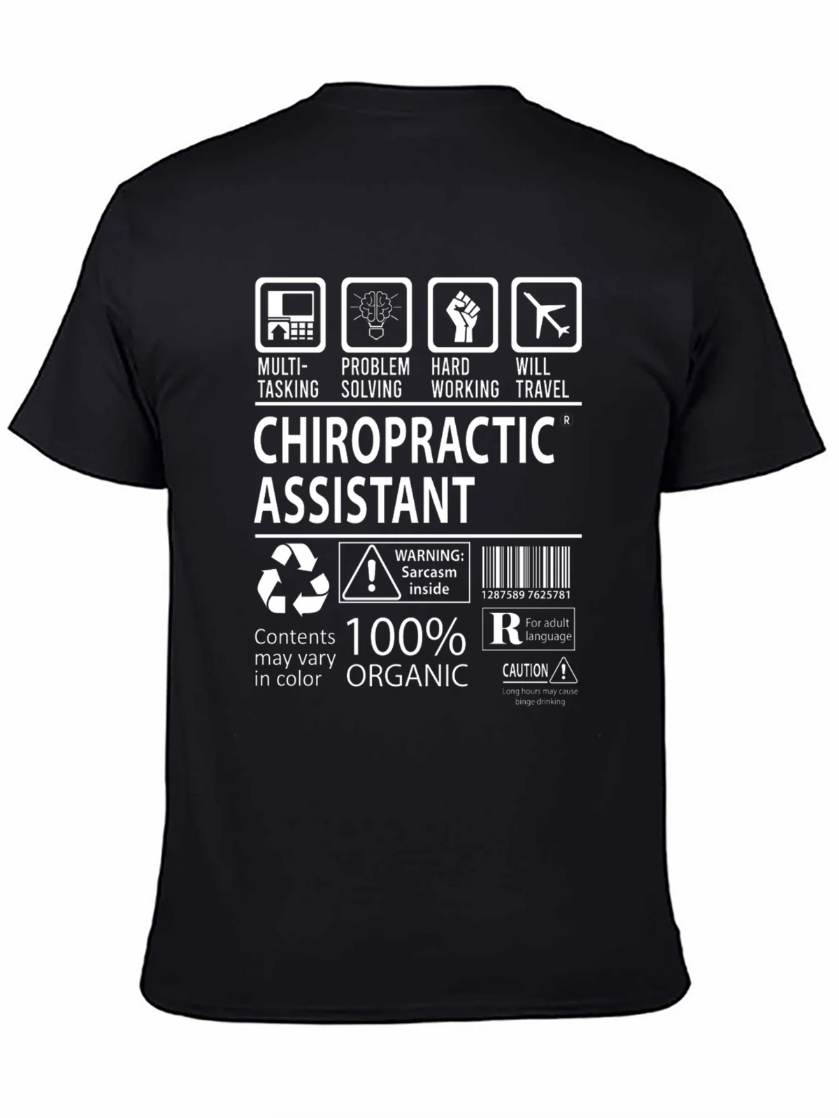 Chiropractic Assistant T-Shirt - 100% Organic product image 4