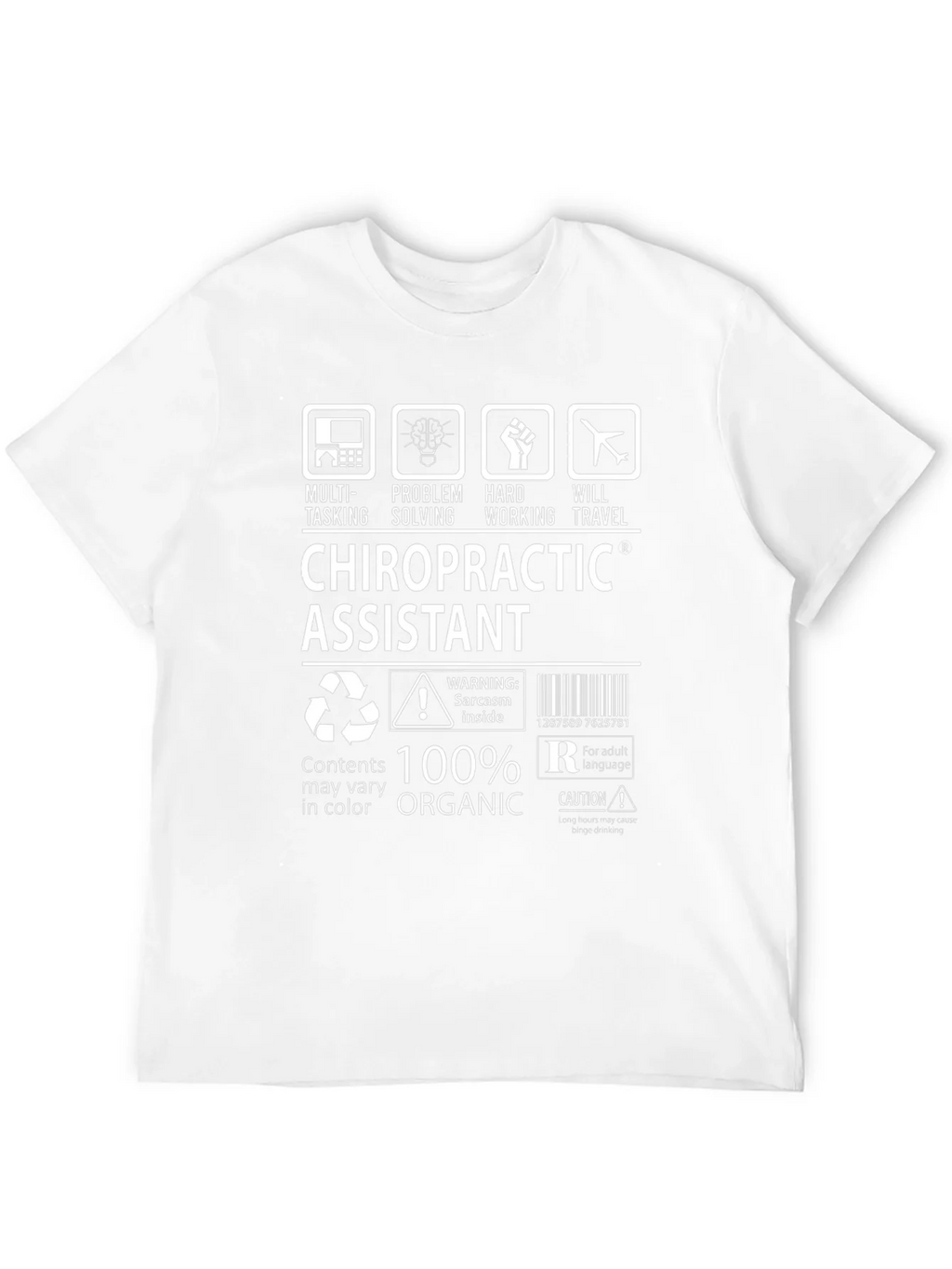 Chiropractic Assistant T-Shirt - 100% Organic product image 11