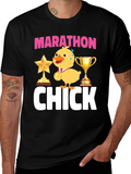 Marathon Chick Graphic T-Shirt product image 1