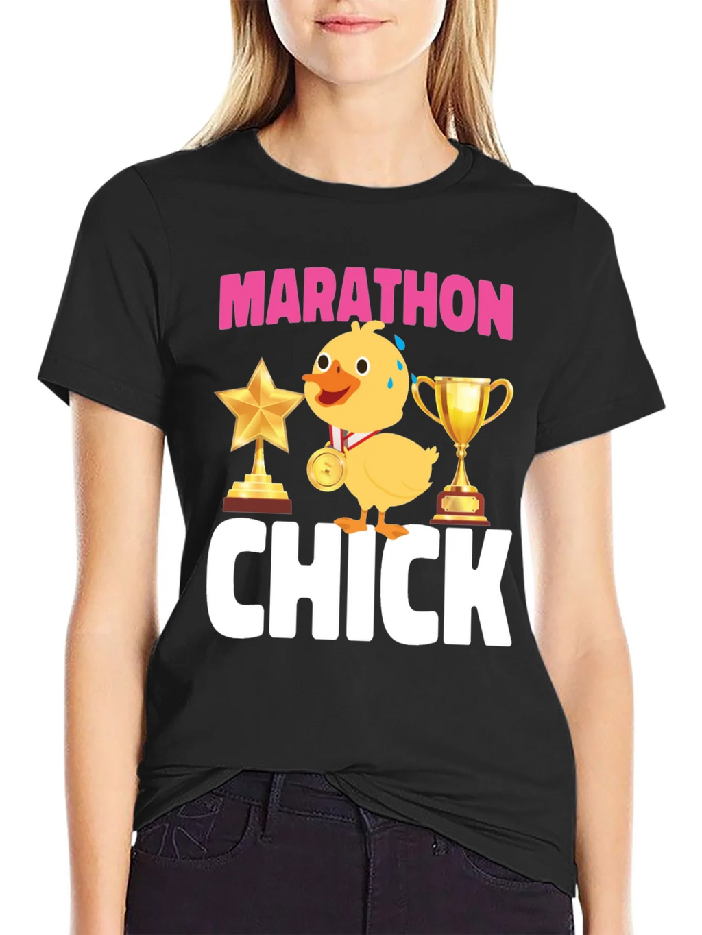 Marathon Chick Graphic T-Shirt product image 2