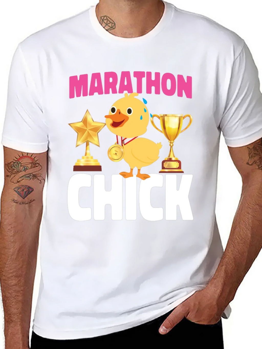 Marathon Chick Graphic T-Shirt product image 7