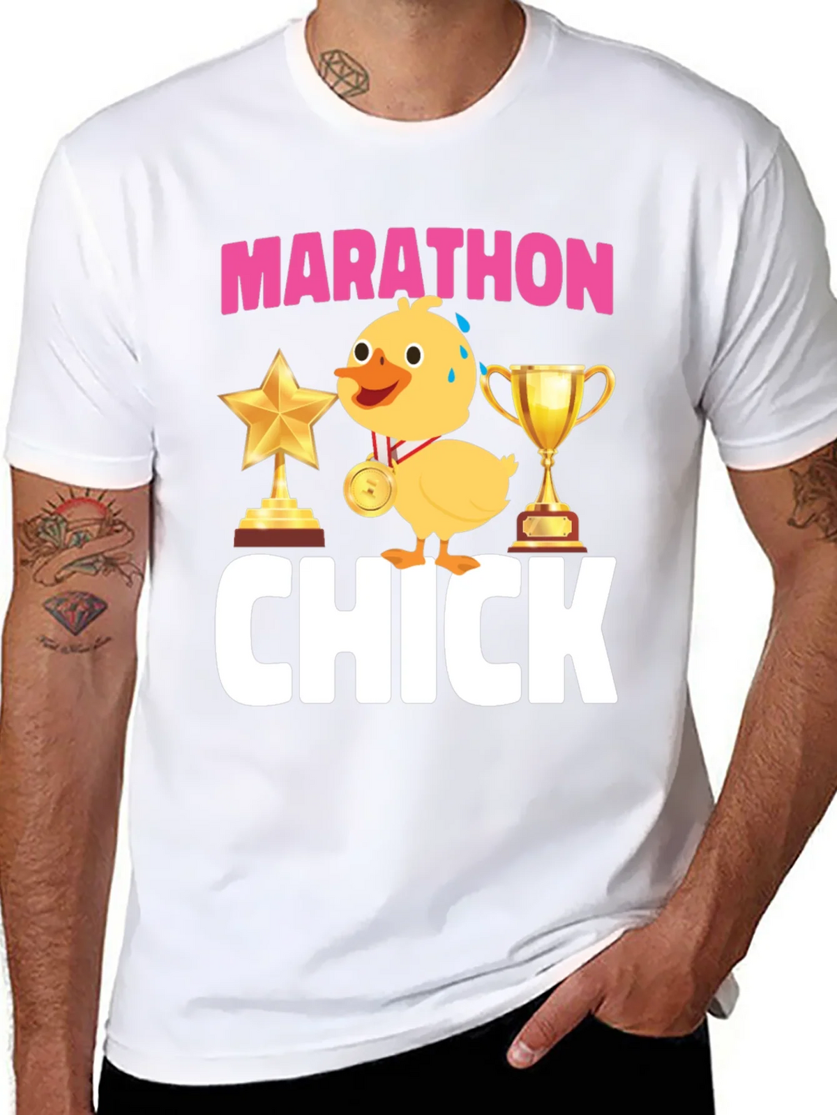 Marathon Chick Graphic T-Shirt product image 7
