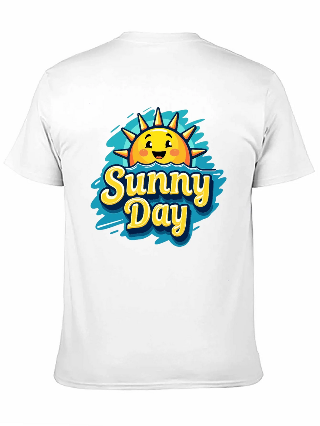 Sunny Day Graphic T-Shirt - Black Cotton Tee product image 3