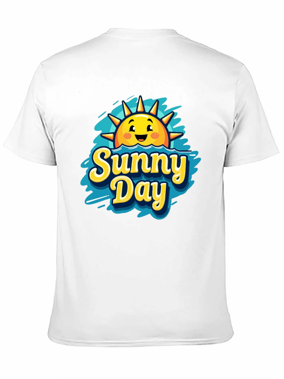 Sunny Day Graphic T-Shirt - Black Cotton Tee product image 3