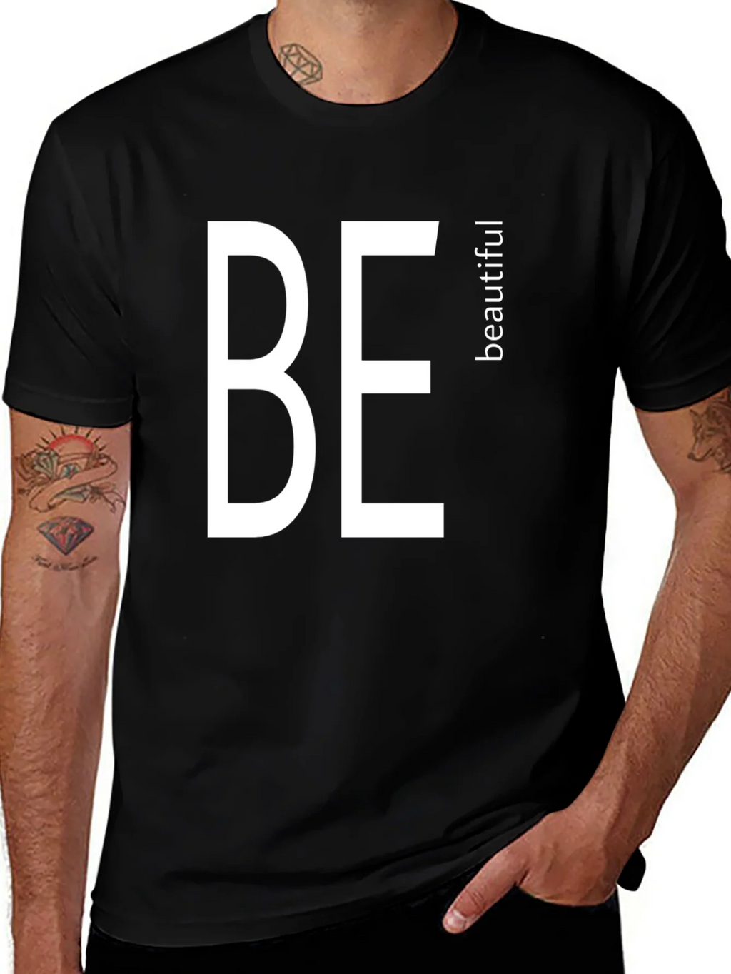 Be Beautiful Black T-Shirt product image 1
