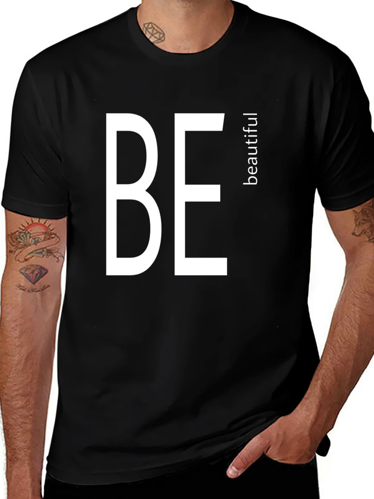 Be Beautiful Black T-Shirt product image 1