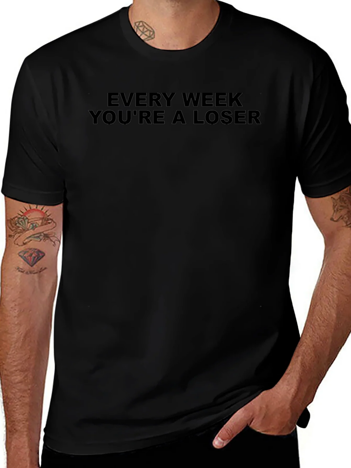 Every Week Youre A Loser T-Shirt - Black product image 1