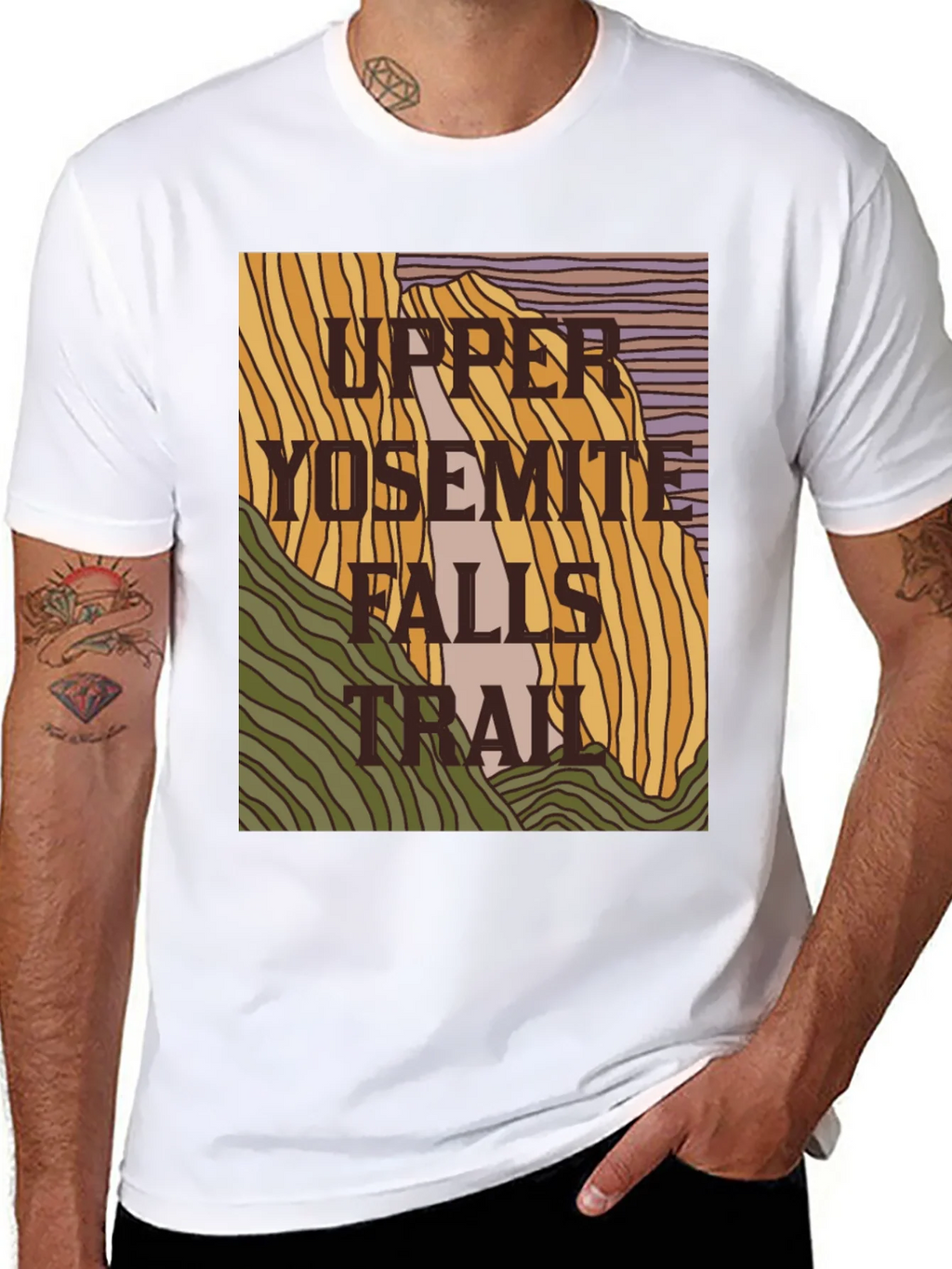 Upper Yosemite Falls Trail Graphic Tee product image 7
