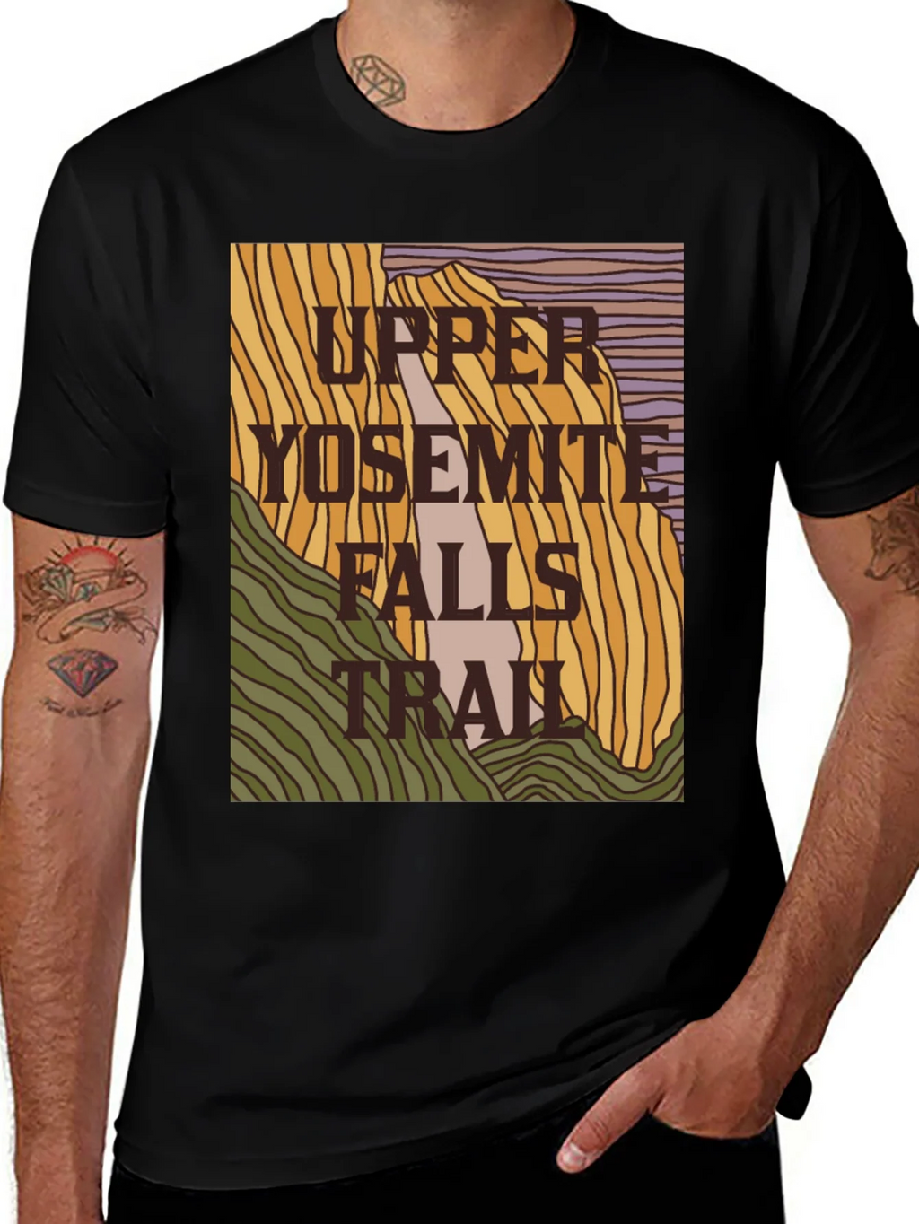 Upper Yosemite Falls Trail Graphic Tee product image 1