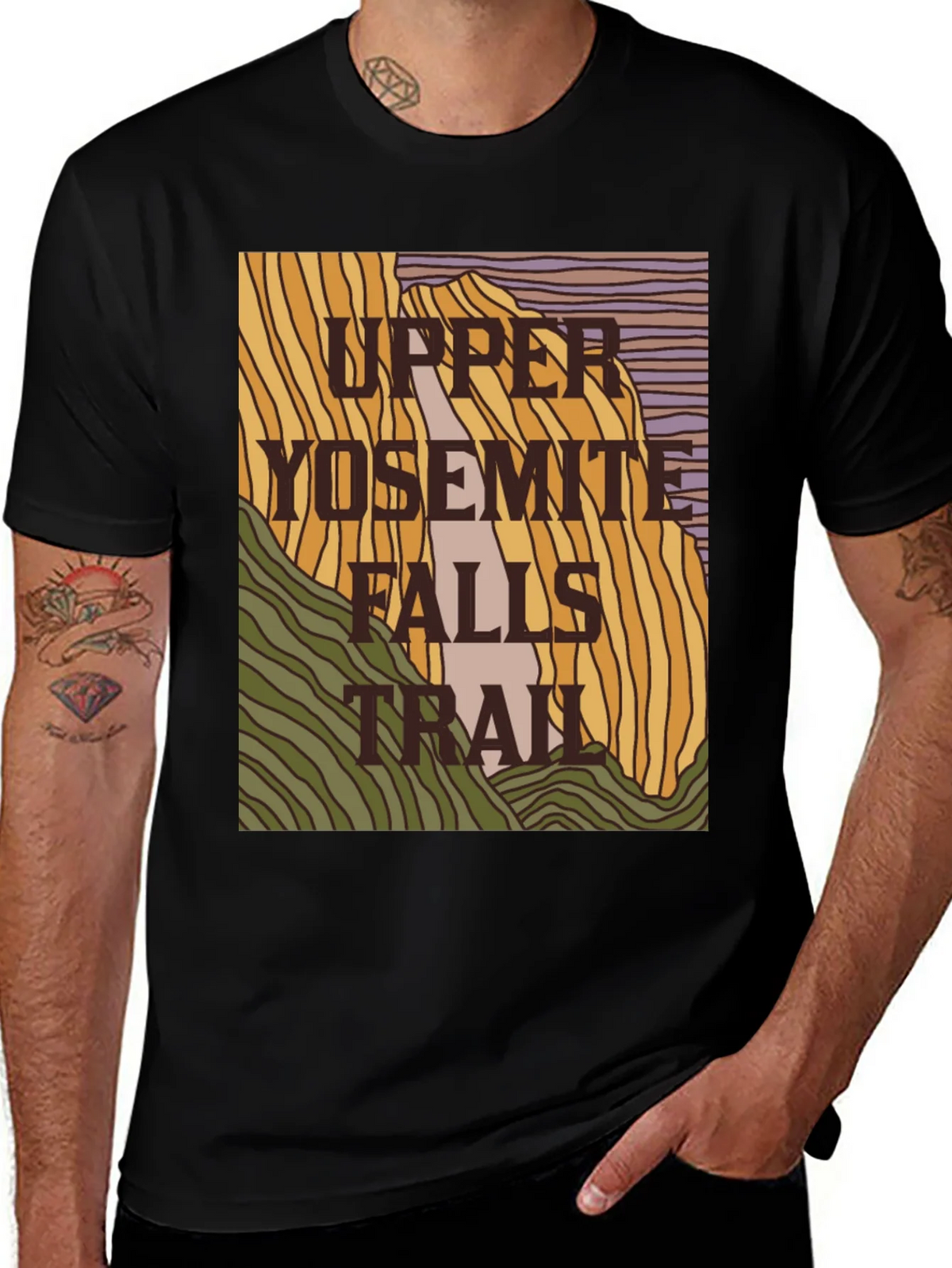 Upper Yosemite Falls Trail Graphic Tee product image 1