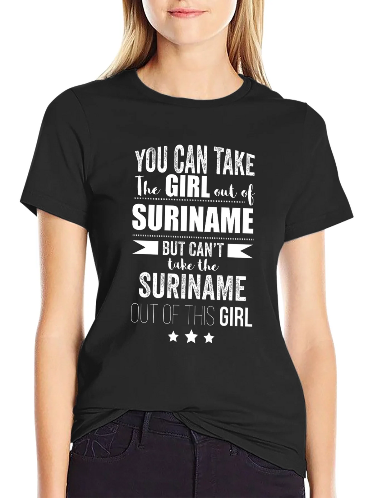 Suriname Girl T-Shirt - National Pride Apparel product image 2