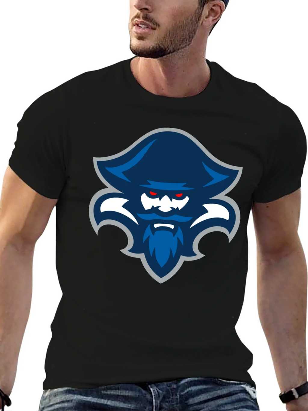 Pirate Logo T-Shirt - Mens Black Tee product image 6