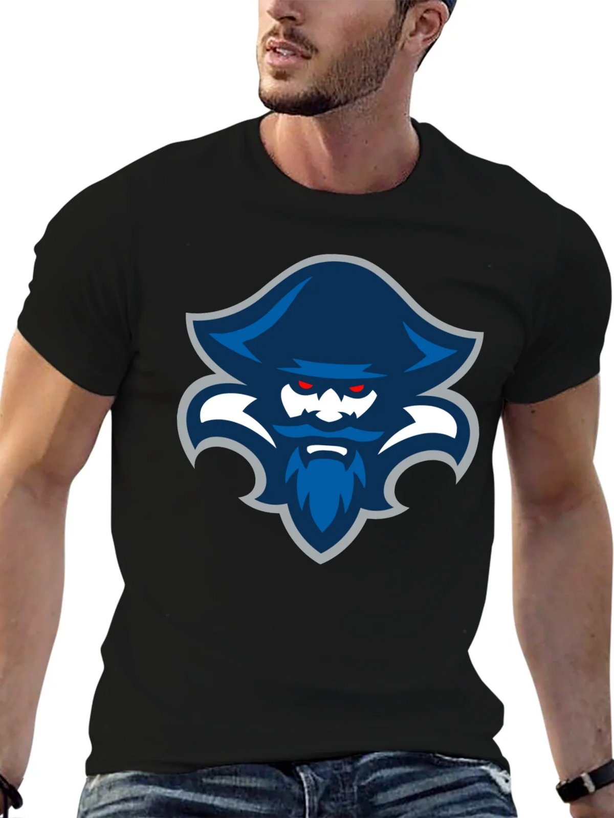 Pirate Logo T-Shirt - Mens Black Tee product image 6