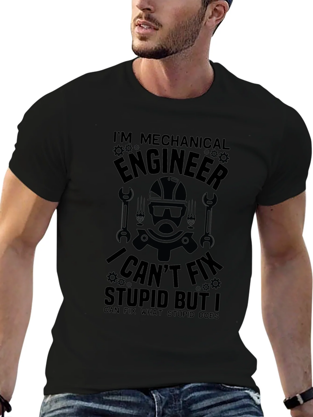 Mechanical Engineer T-Shirt: I Cant Fix Stupid product image 6