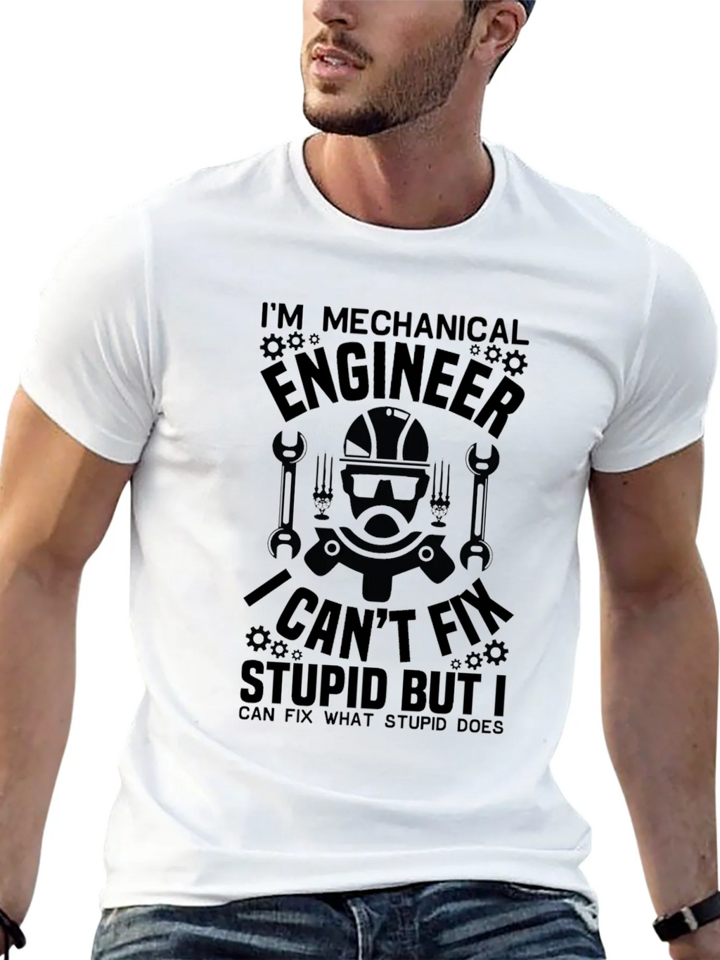 Mechanical Engineer T-Shirt: I Cant Fix Stupid product image 12