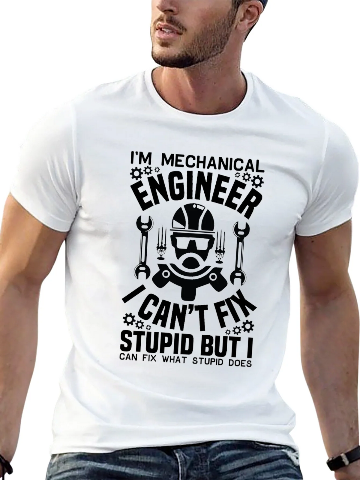 Mechanical Engineer T-Shirt: I Cant Fix Stupid product image 12